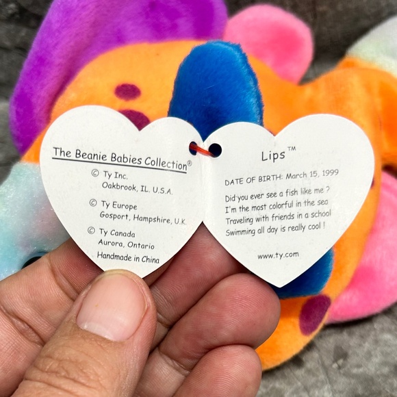 Ty Beanie Babies: Lips the Fish 1999 - Picture 6 of 6